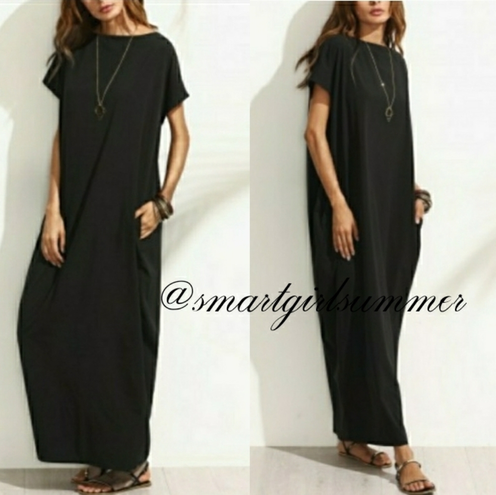 🆕⭐ Black oversized Maxi dress⭐